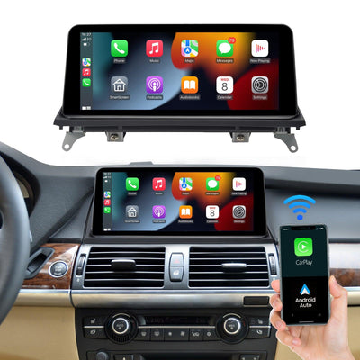 2007–2014 BMW X5 & X6 (E70/E71, CIC/CCC) Wireless CarPlay & Android Auto Upgrade — Plug and Play