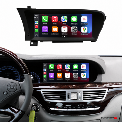 2007–2013 Mercedes-Benz S-Class Wireless CarPlay & Android Auto Upgrade — Plug and Play