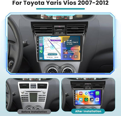 2007–2011 Toyota Yaris Wireless CarPlay & Android Auto Upgrade — Plug and Play