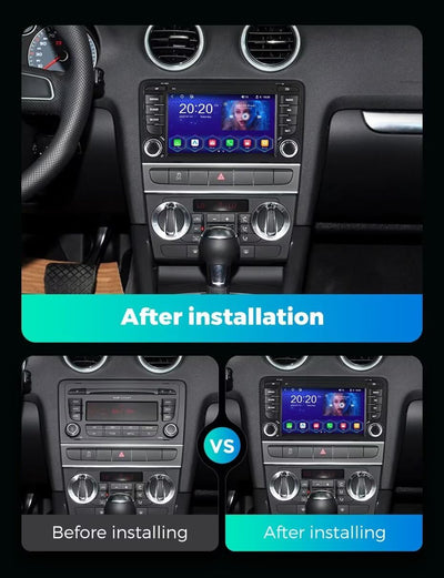 2003–2012 Audi A3 / S3 Wireless CarPlay & Android Auto Upgrade — Plug and Play