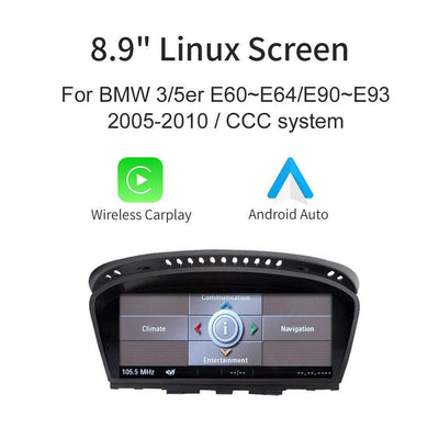 2005–2010 BMW 3 & 5 Series (E60–E93, CCC) Wireless CarPlay & Android Auto Upgrade — Plug and Play