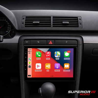 2002–2009 Audi A4 / S4 Wireless CarPlay & Android Auto Upgrade — Plug and Play