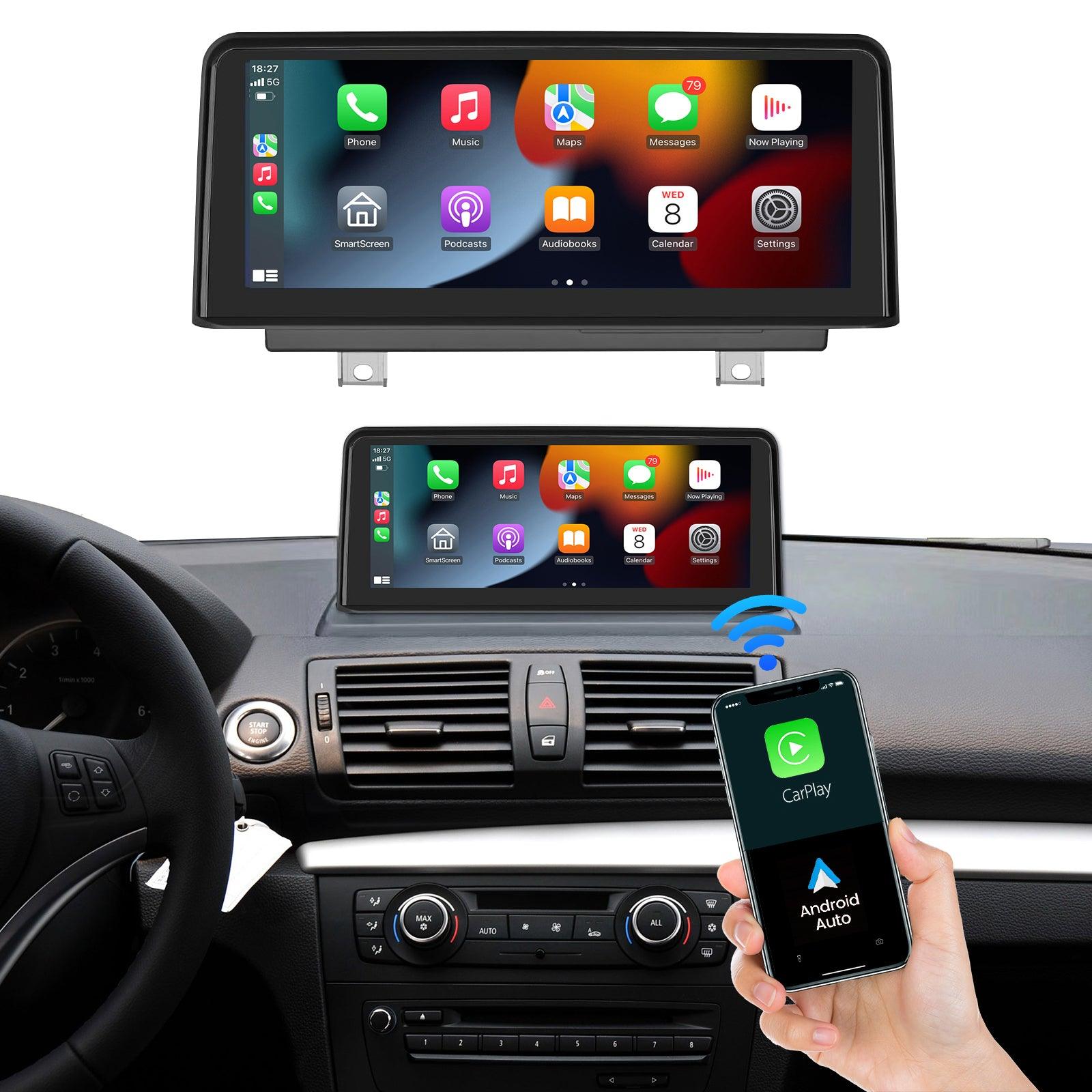 2004–2013 BMW 1 Series E81 E82 E87 E88 wireless CarPlay & Android Auto screen