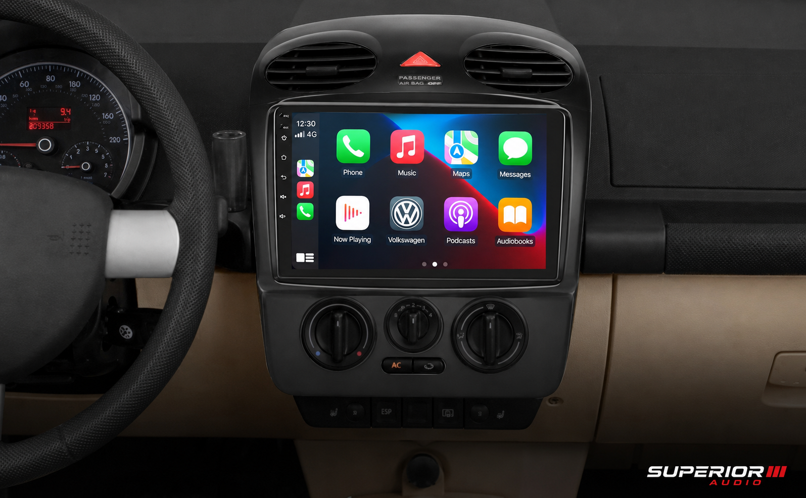 1998–2010 Volkswagen Beetle Wireless CarPlay & Android Auto Upgrade — Plug and Play