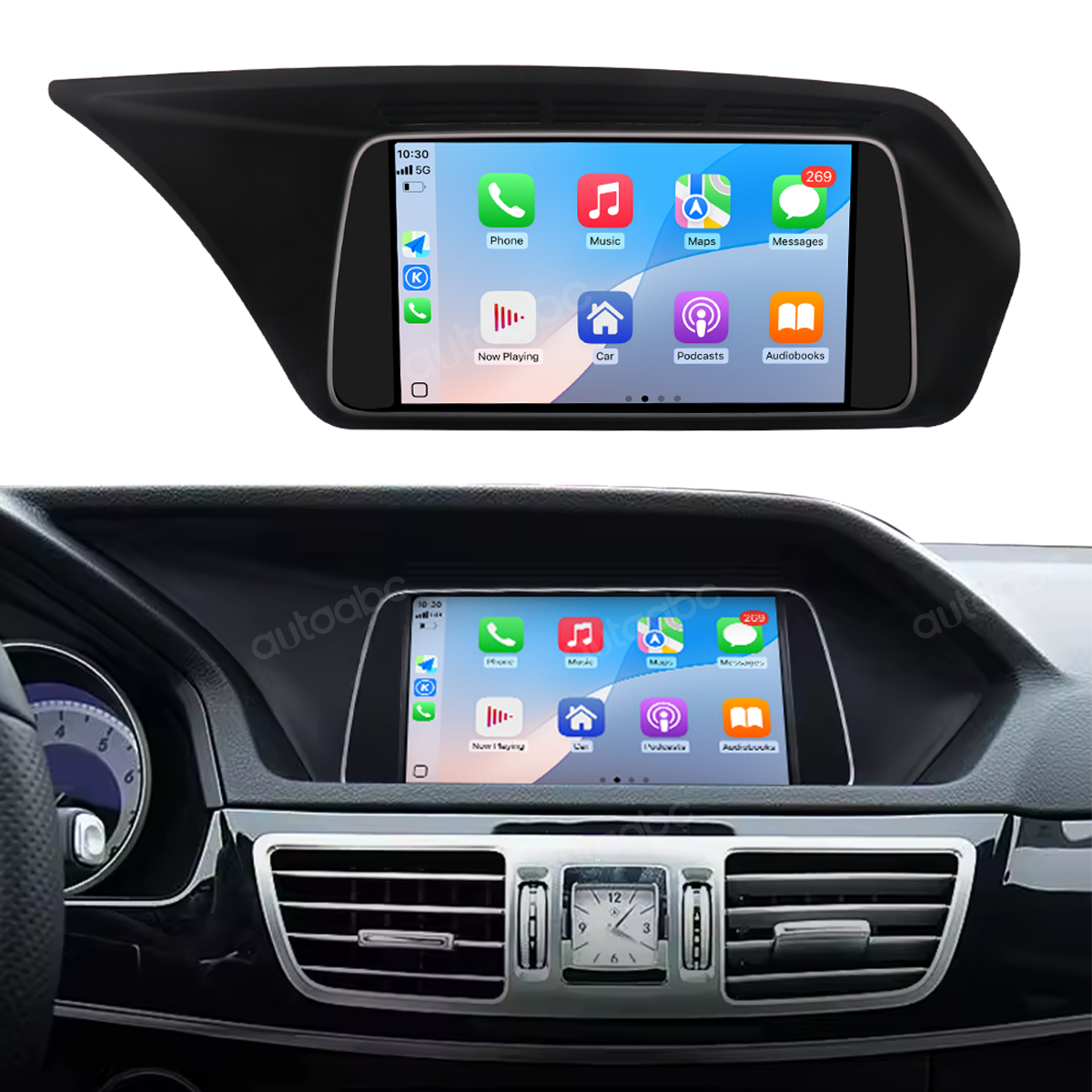 Mercedes-Benz E-Class W212 7 inch wireless CarPlay screen