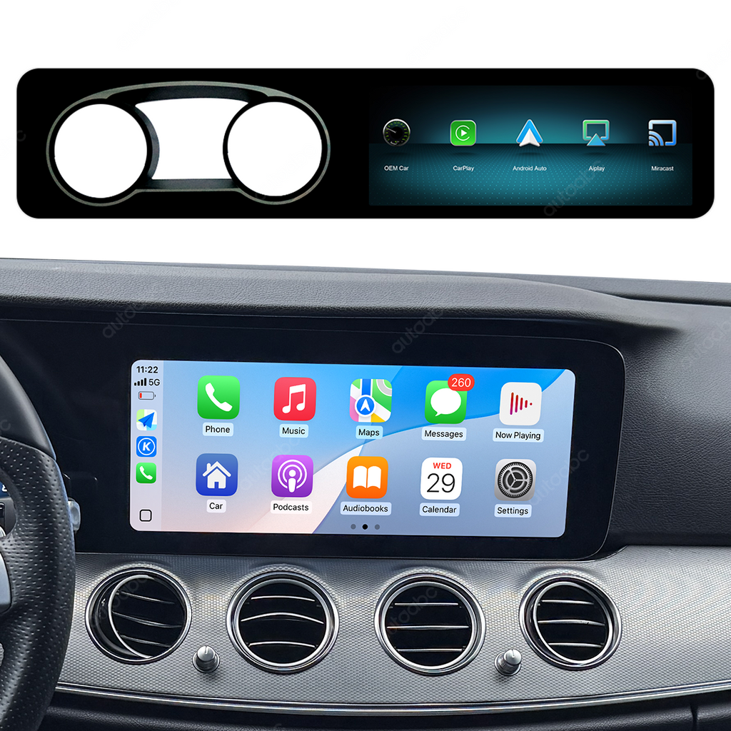 Mercedes-Benz E-Class W213 NTG5.5 OEM style CarPlay screen