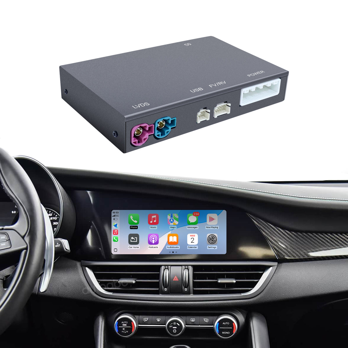 Alfa Romeo wireless CarPlay Android Auto module