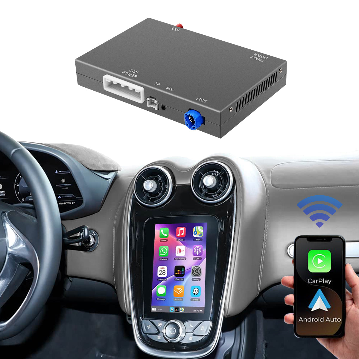 McLaren wireless CarPlay Android Auto module