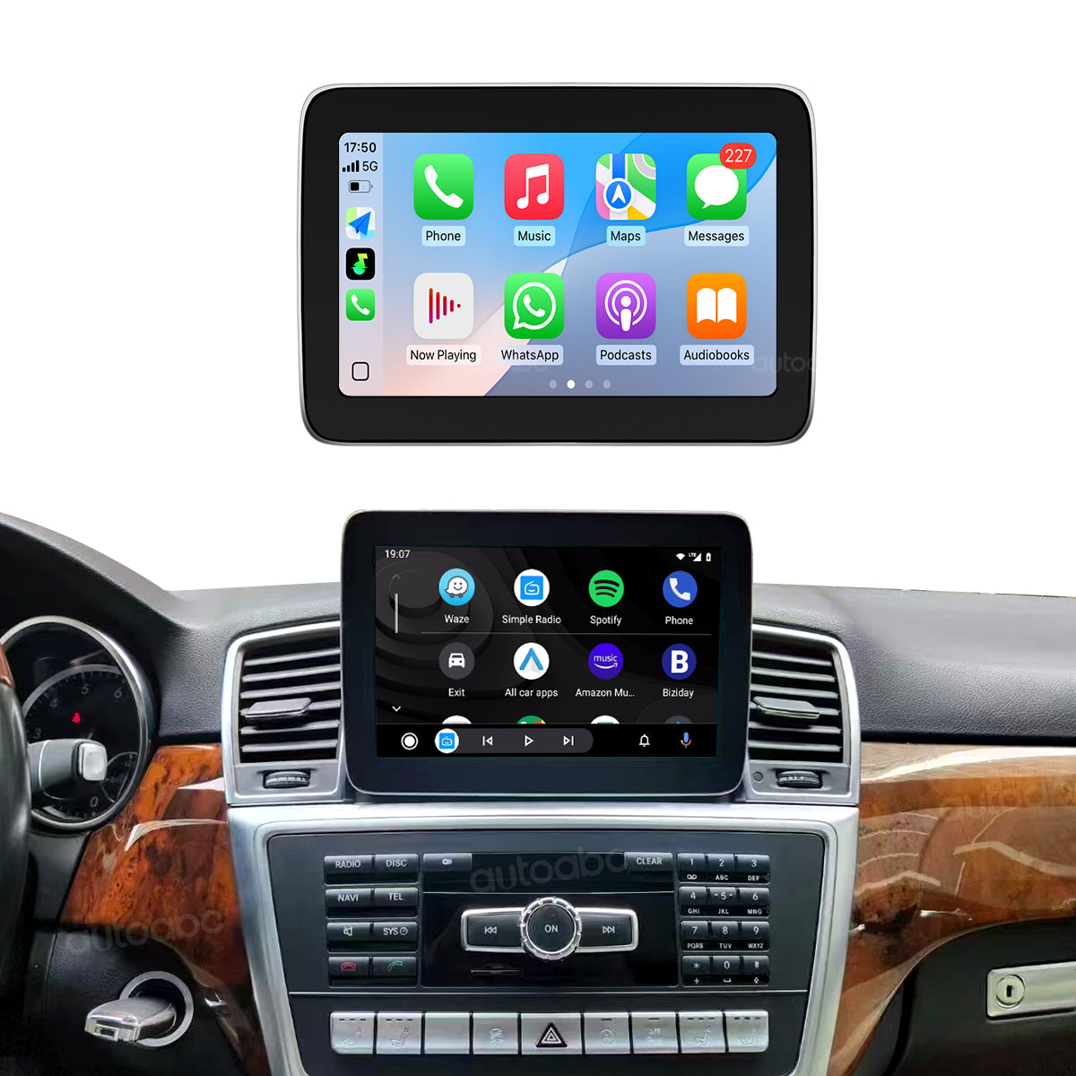 Mercedes-Benz ML GL GLE 8.4 inch wireless CarPlay screen