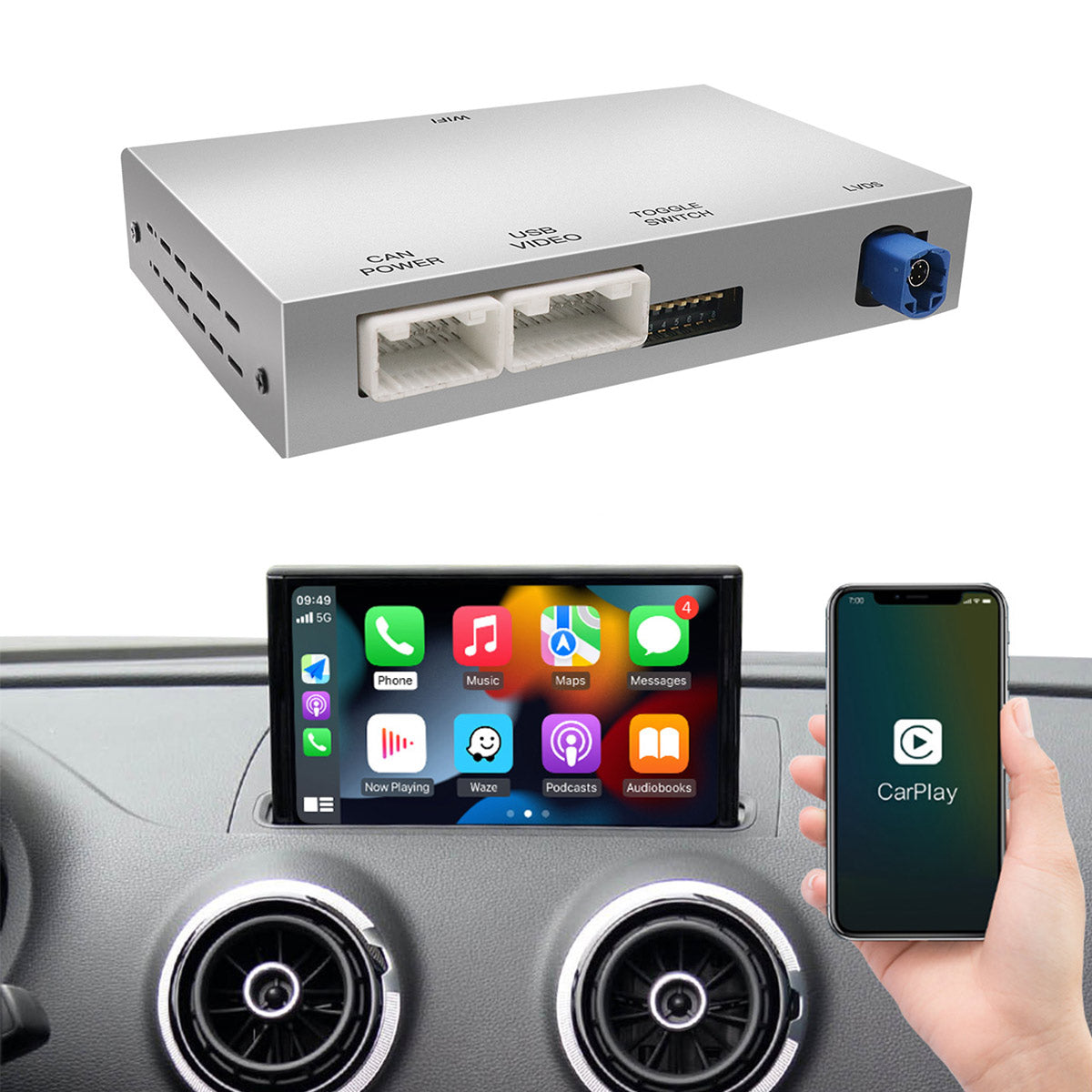 Audi MMI wireless CarPlay Android Auto module