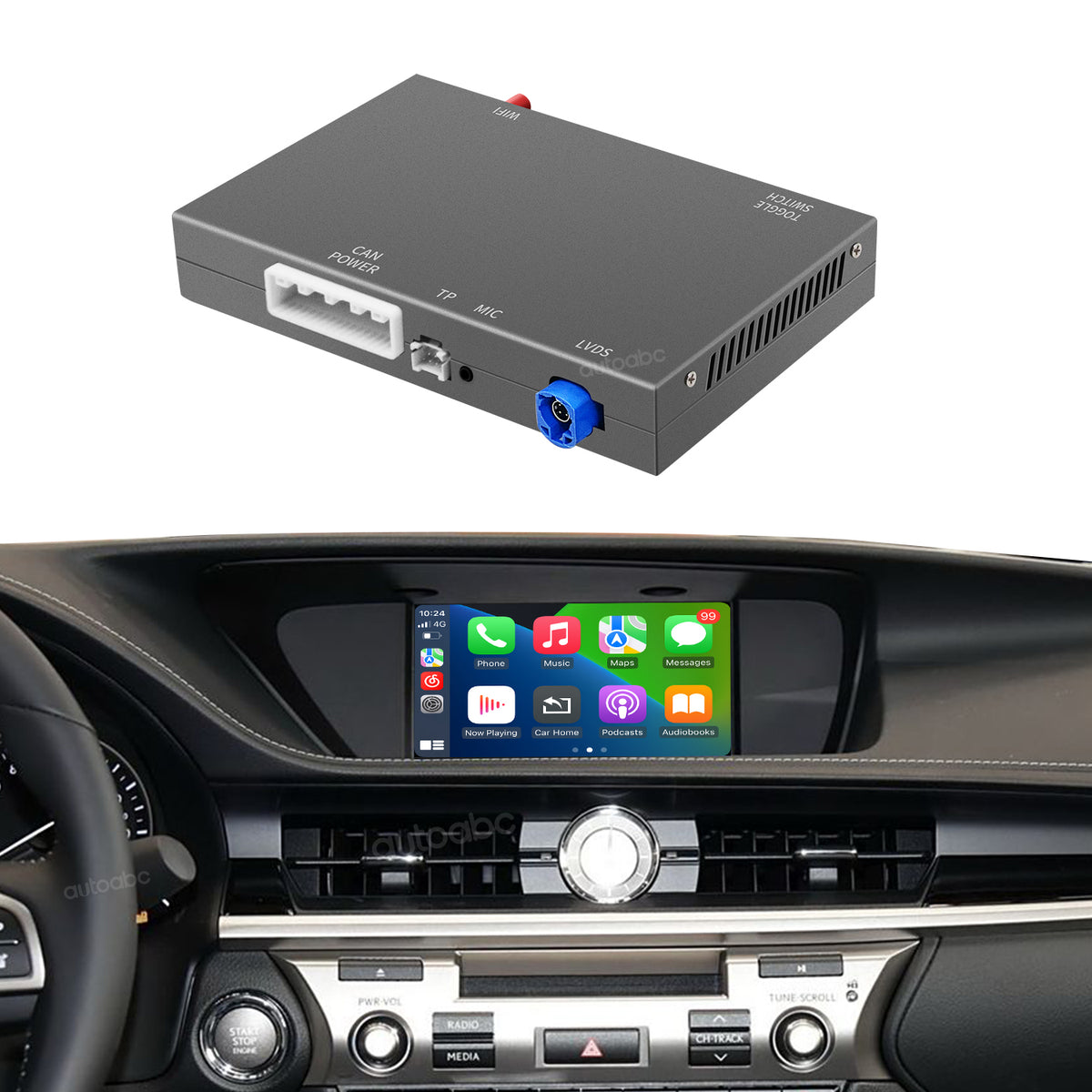Lexus RX NX IS ES LX wireless CarPlay Android Auto module