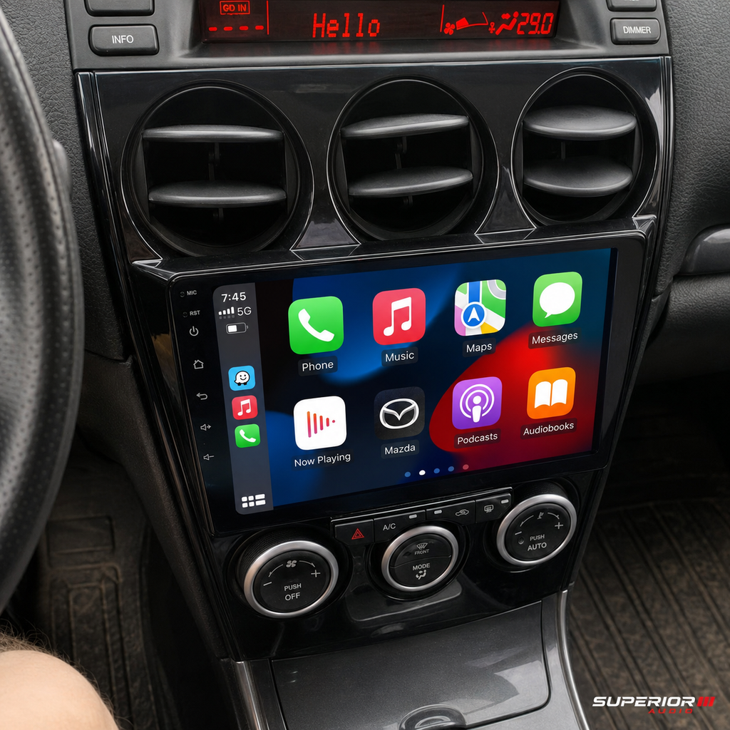 2003–2008 Mazda Mazda6 Wireless CarPlay & Android Auto Upgrade — Plug and Play