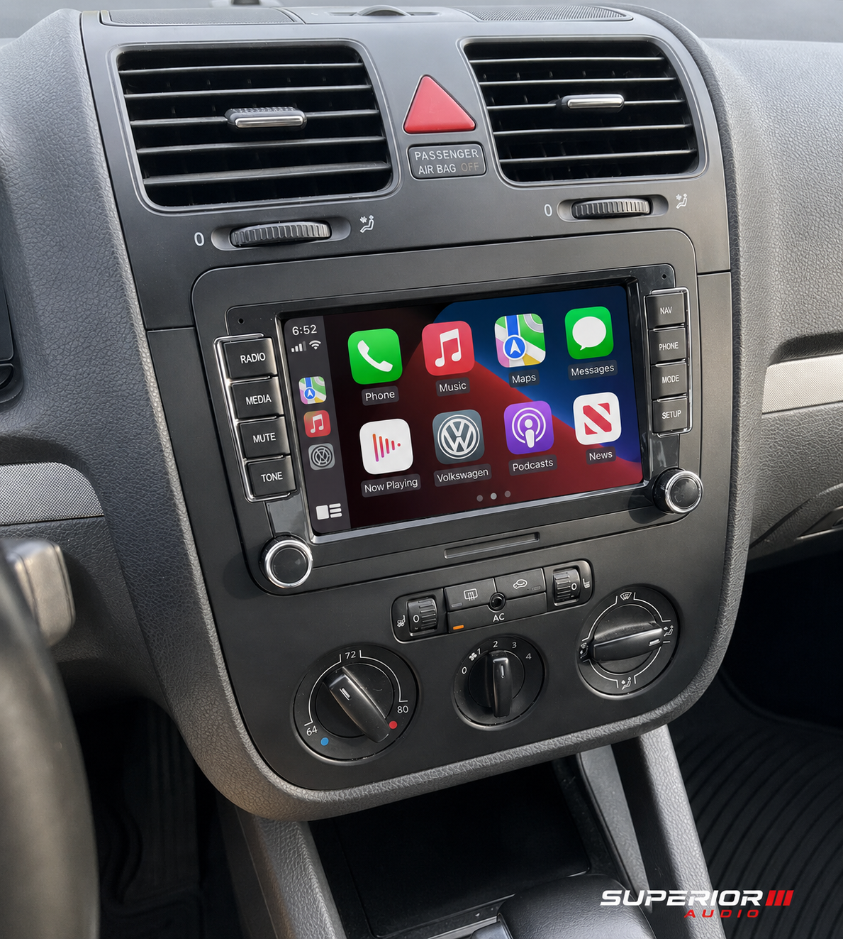 2006–2009 Volkswagen Golf / GTI Wireless CarPlay & Android Auto Upgrade — Plug and Play