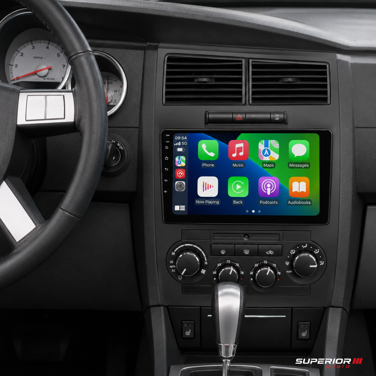 2006–2010 Dodge Charger Wireless CarPlay & Android Auto Upgrade — Plug and Play