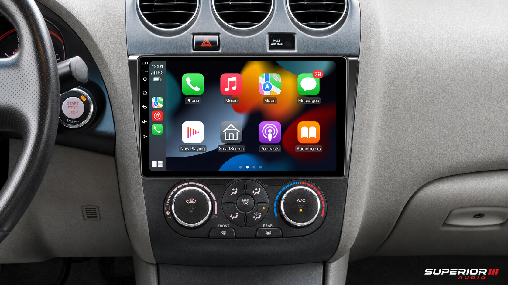 2007–2012 Nissan Altima Wireless CarPlay & Android Auto Upgrade — Plug and Play