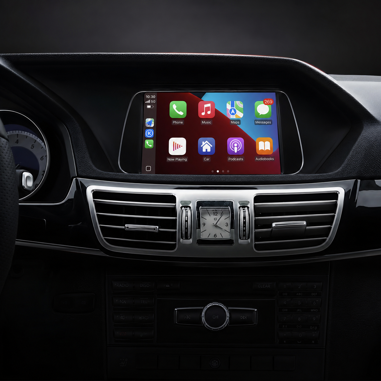 2009–2016 Mercedes-Benz E-Class Wireless CarPlay & Android Auto Upgrade — Plug and Play