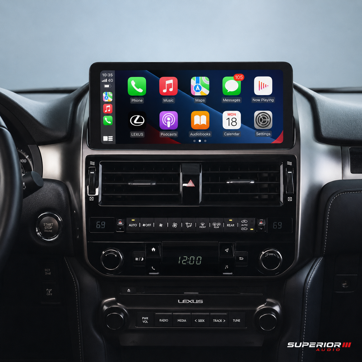 2014 - 2021 Lexus GX Wireless Carplay/Android Auto Unit