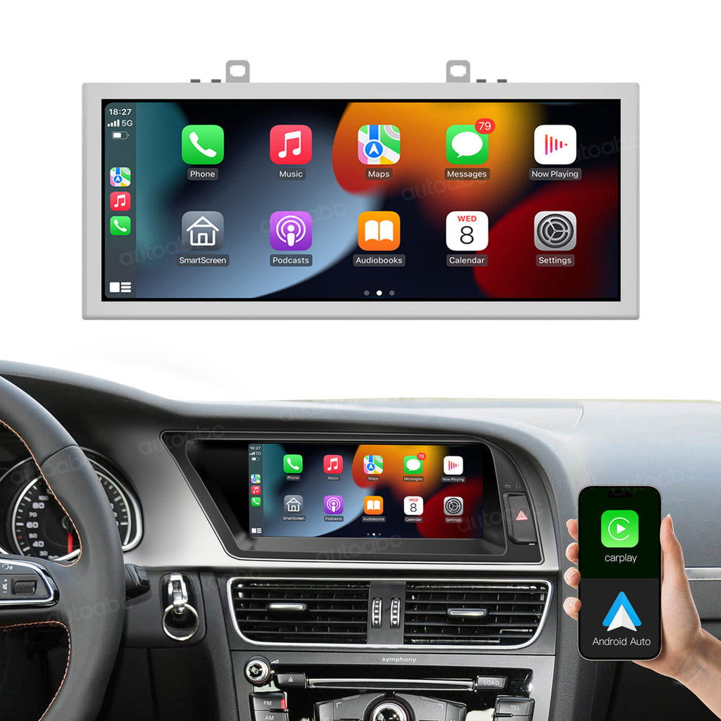 Audi A4 A5 B8 8.9 inch wireless CarPlay Android Auto screen
