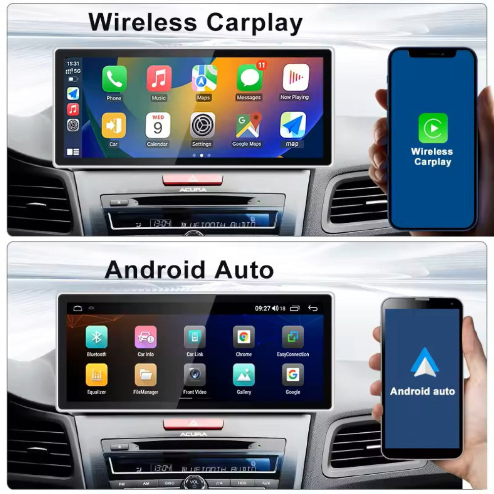 2013–2015 Acura ILX 12.3" Tesla-Style CarPlay Screen — Android 14 Infotainment Upgrade