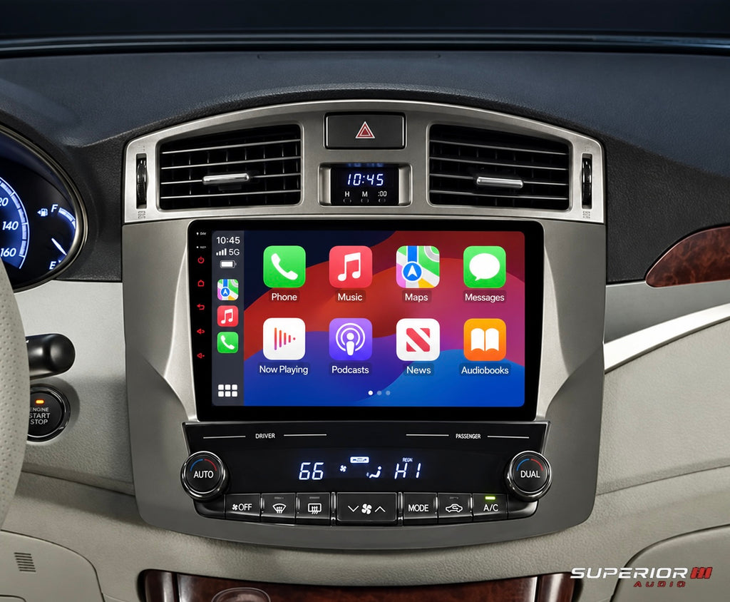 2011–2012 Toyota Avalon 9.5" Wireless CarPlay & Android Auto Upgrade — Plug and Play