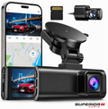 4K Dash Cam Front & Rear — Night Vision, 5.8GHz Wi-Fi, GPS, 128GB Included