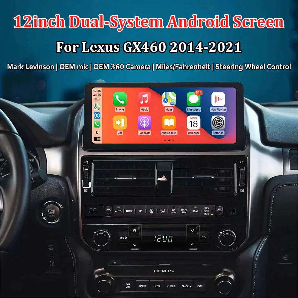 2014 - 2021 Lexus GX Wireless Carplay/Android Auto Unit