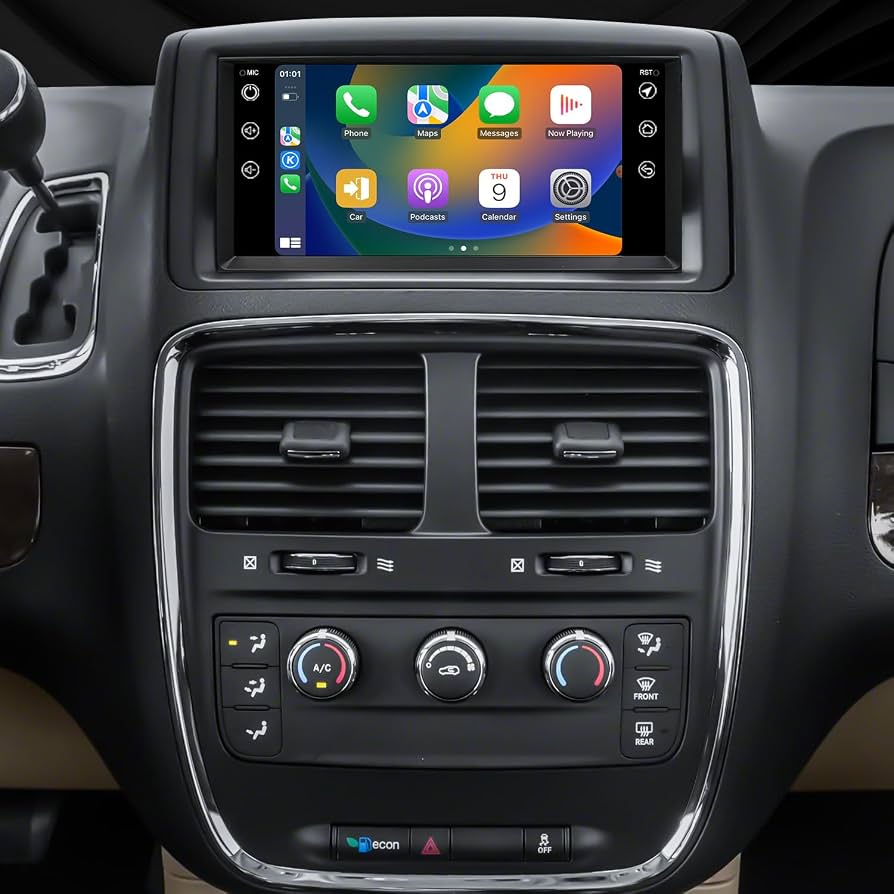 2008–2020 Dodge Grand Caravan 7" Wireless CarPlay & Android Auto Radio — Plug and Play