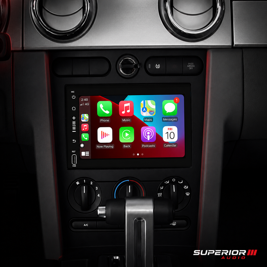 2005–2008 Ford Mustang Wireless CarPlay & Android Auto Upgrade — Plug and Play