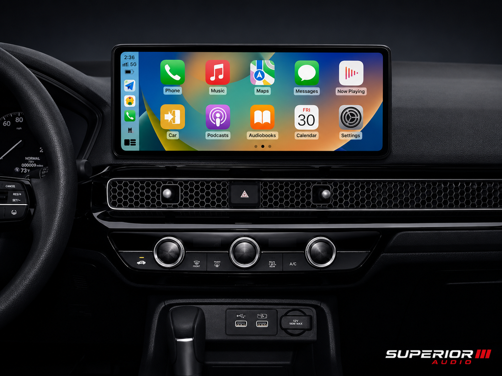 2022–2026 Honda Civic Wireless CarPlay & Android Auto Screen Upgrade