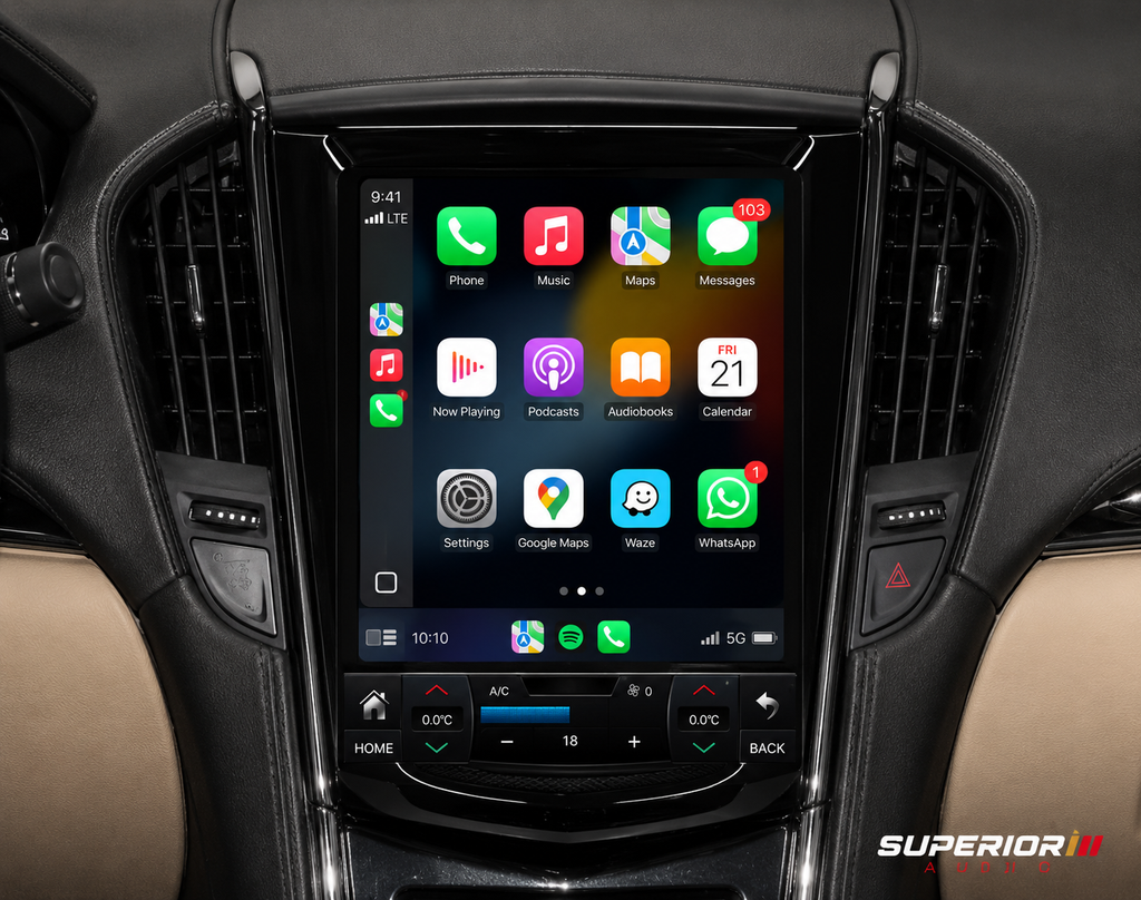 2013–2018 Cadillac ATS, CTS, XTS, SRX & Escalade — 10.5" Wireless CarPlay & Android Auto Radio