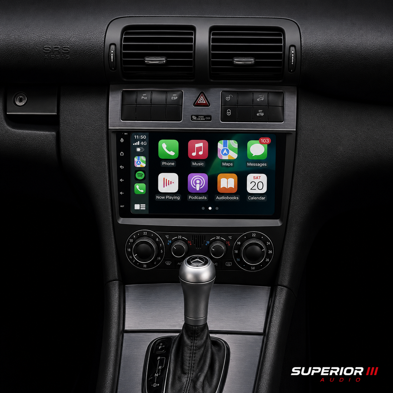 2003–2009 Mercedes-Benz CLK-Class Wireless CarPlay & Android Auto Upgrade — Plug and Play