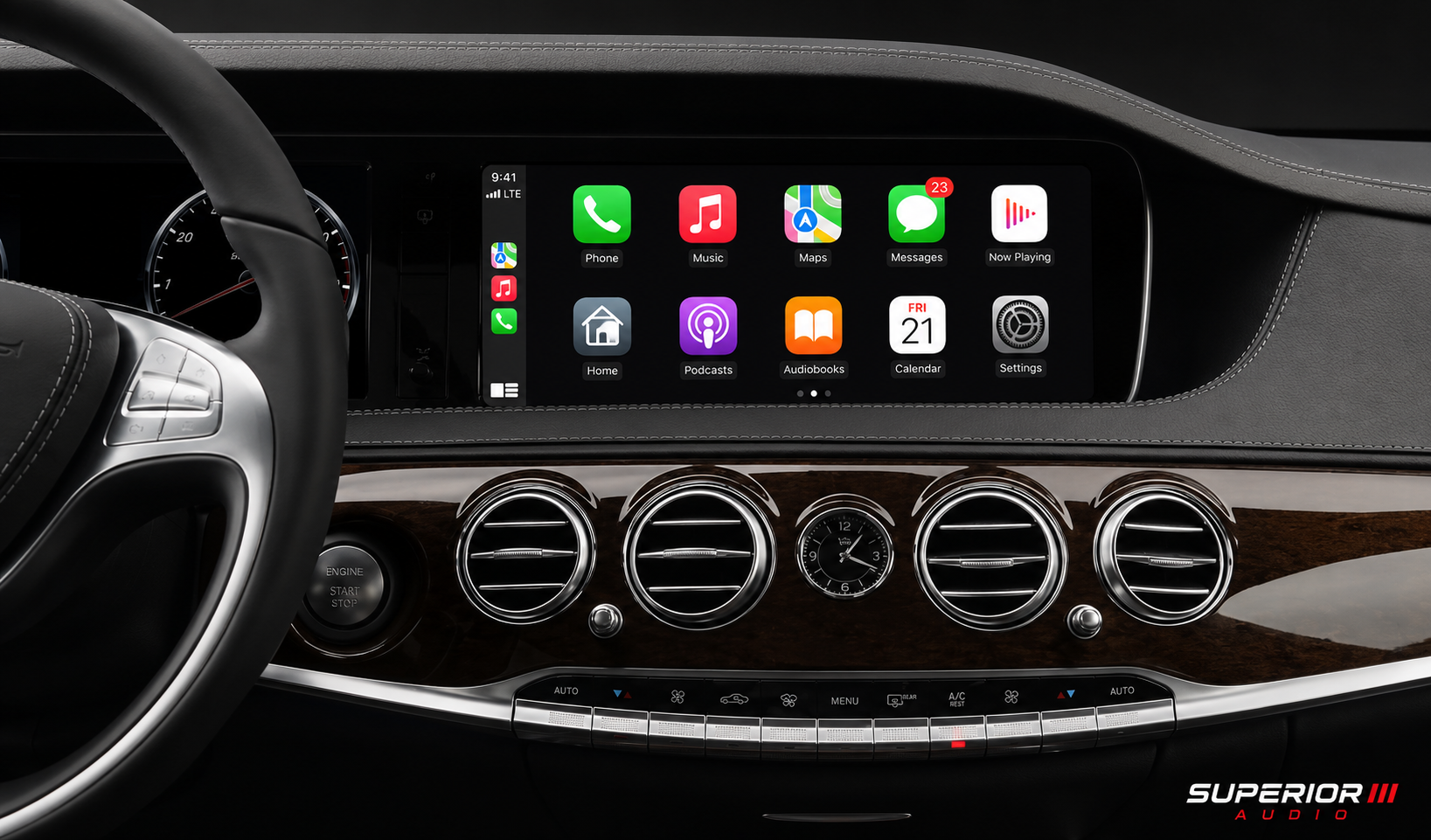 2014–2018 Mercedes-Benz S-Class (W222 / W217) — Wireless CarPlay & Android Auto Module