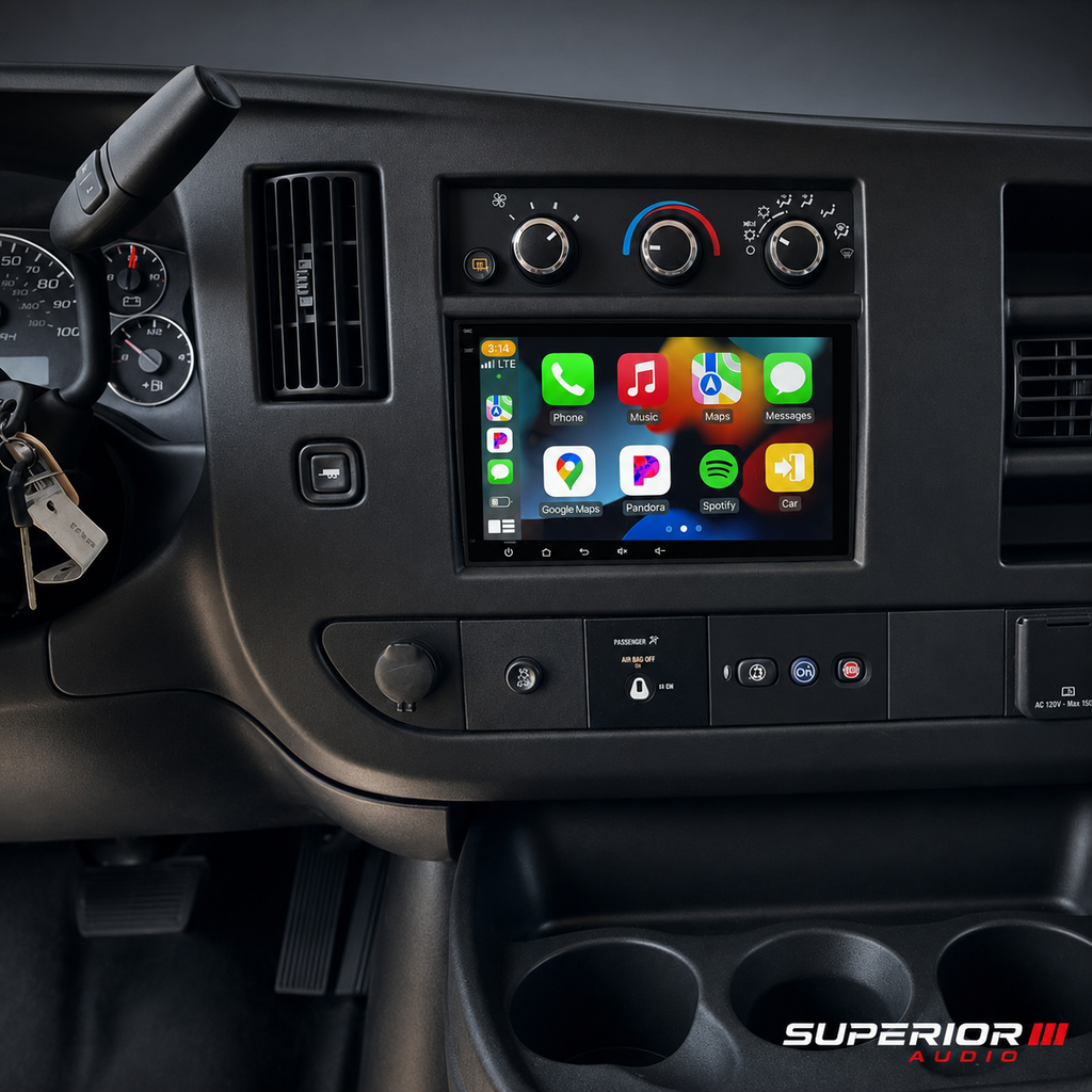 2010–2026 GMC Savana Wireless CarPlay & Android Auto Upgrade — Plug and Play