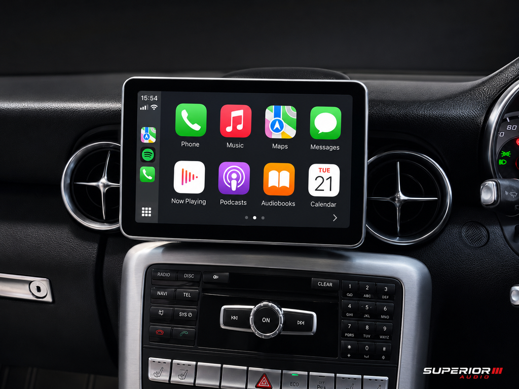 2011–2020 Mercedes-Benz SLK/SLC Wireless CarPlay & Android Auto Upgrade — Plug and Play