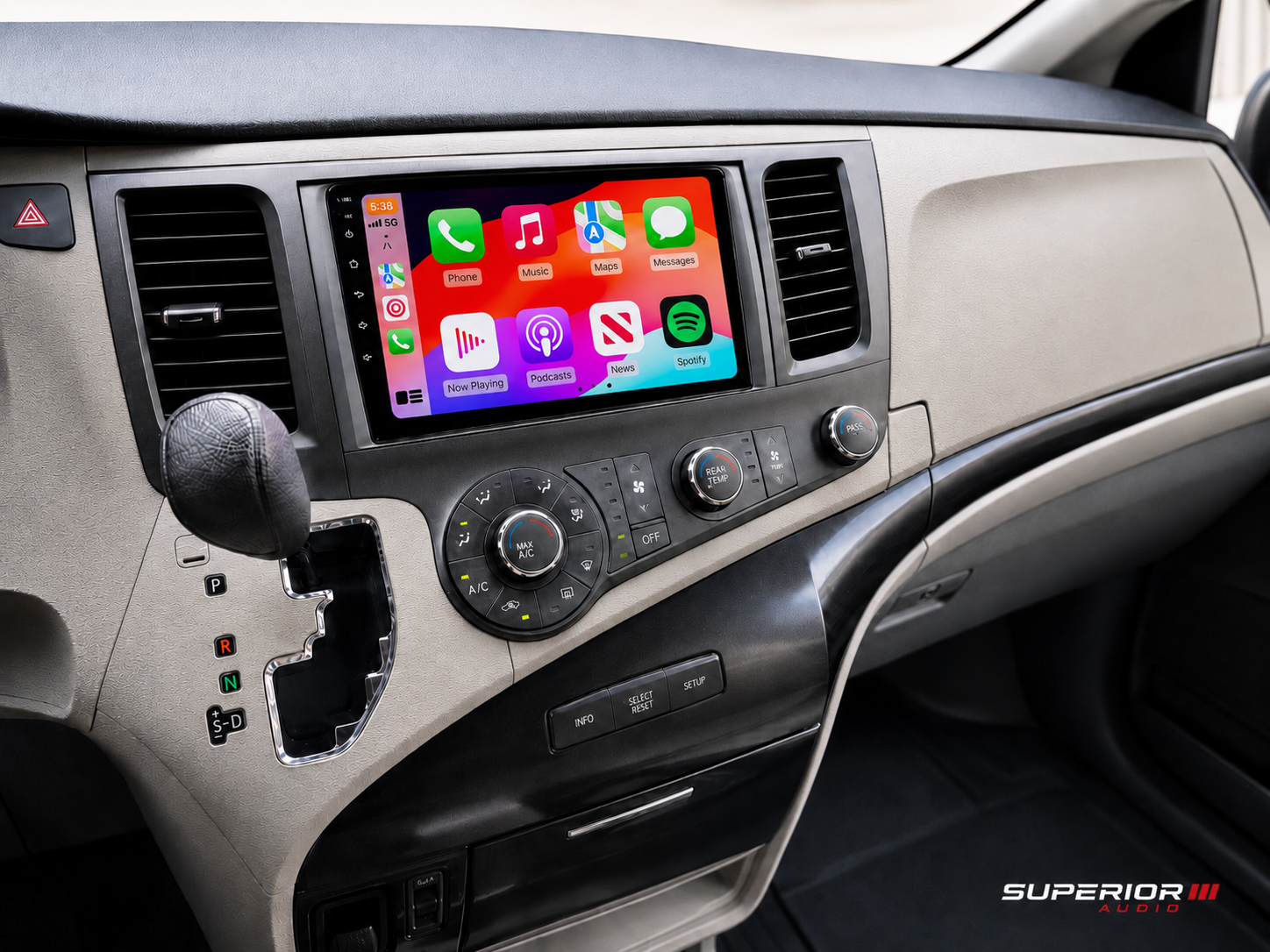 2011–2014 Toyota Sienna Wireless CarPlay & Android Auto Upgrade — Plug and Play