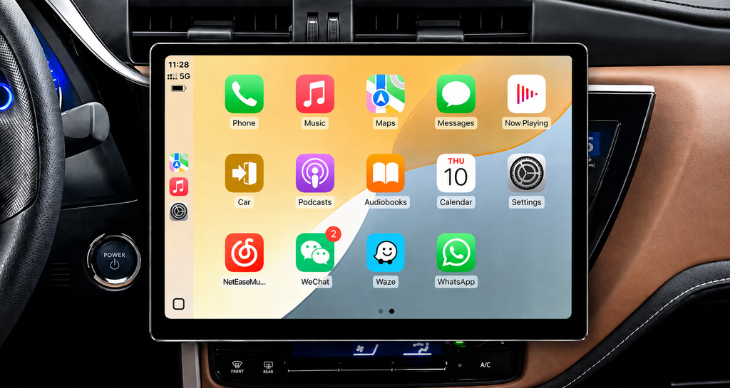 2014–2019 Toyota Corolla 13.1 inch Wireless CarPlay & Android Auto Upgrade — Plug and Play
