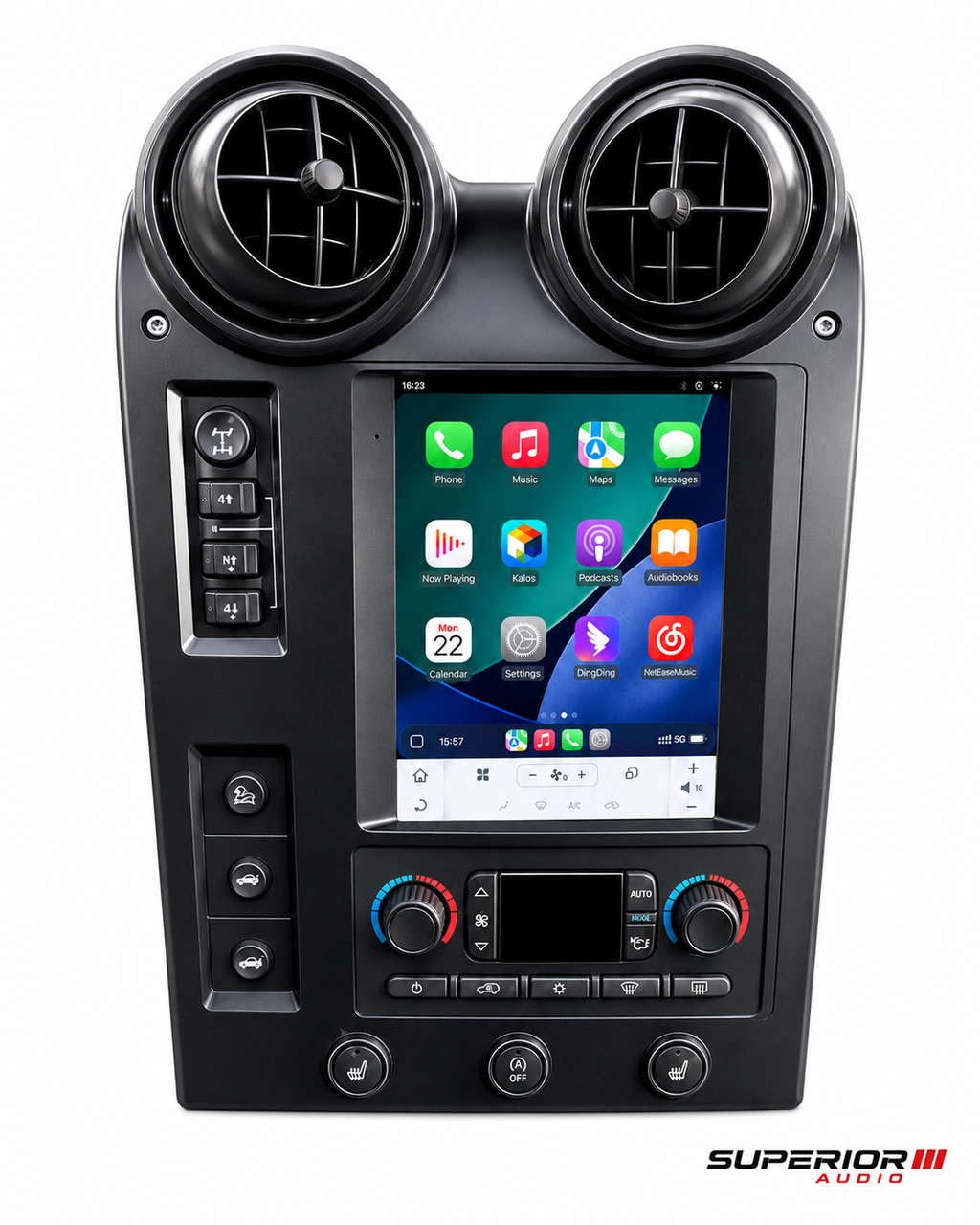 2004–2009 Hummer H2 Tesla-Style CarPlay Screen — 10.4" Vertical Touchscreen