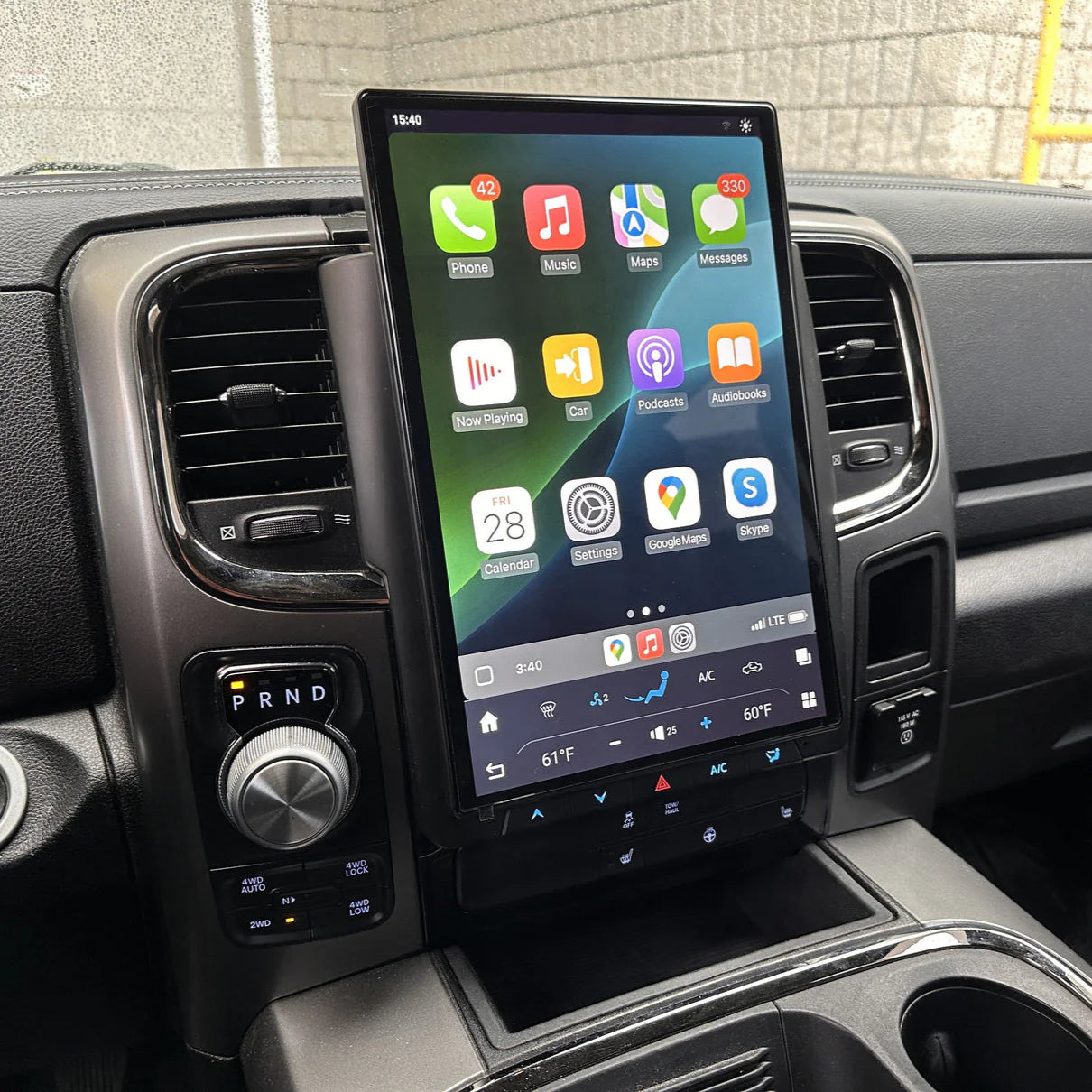 2013–2018 Dodge RAM 1500 Tesla-Style CarPlay Screen | 14.4" Android 13 Unit