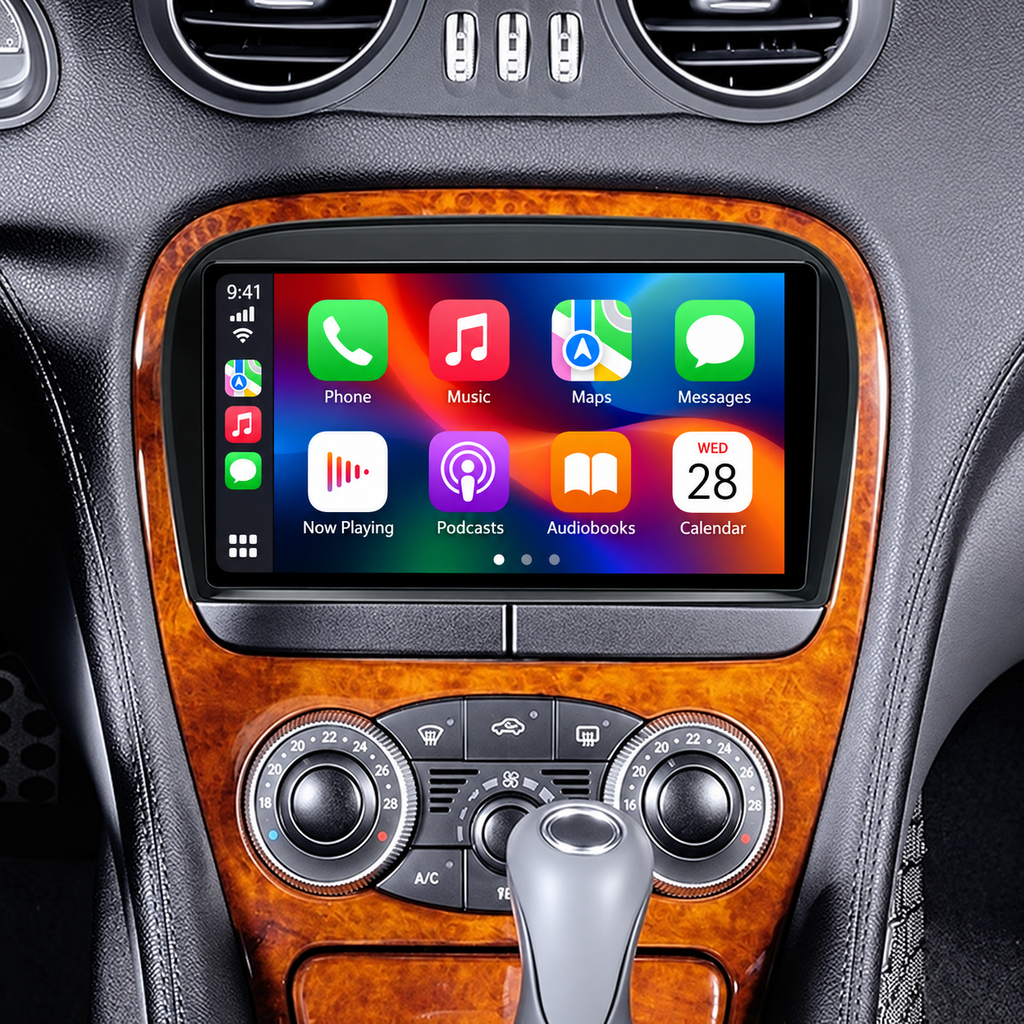 2005–2012 Mercedes-Benz SL-Class Wireless CarPlay & Android Auto Upgrade — Plug and Play