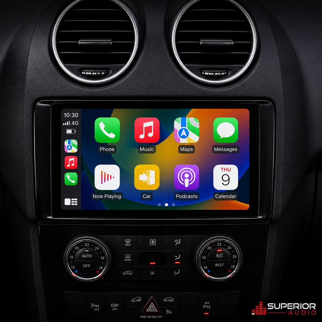 2005–2012 Mercedes-Benz ML & GL Wireless CarPlay & Android Auto Upgrade — Plug and Play