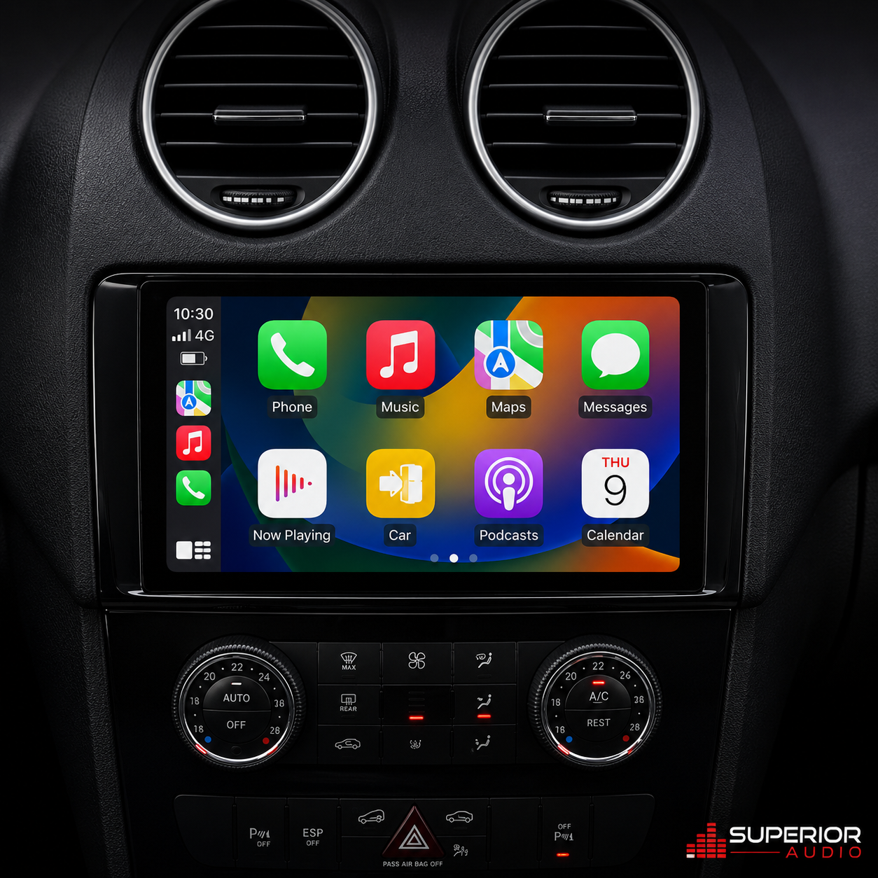 2005–2012 Mercedes-Benz ML & GL Wireless CarPlay & Android Auto Upgrade — Plug and Play