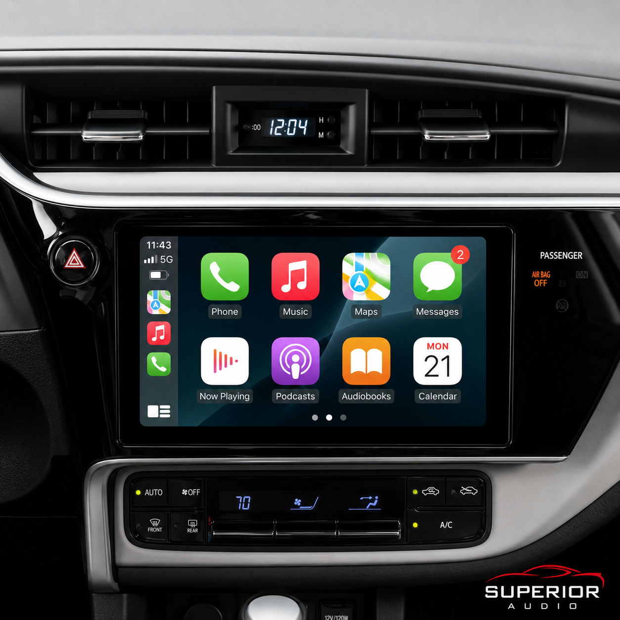 2017–2019 Toyota Corolla Wireless CarPlay & Android Auto Upgrade — Plug and Play