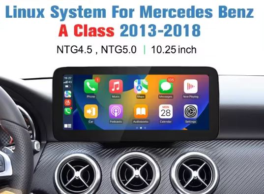 Mercedes Benz A Class W176  Carplay Android Auto Screen