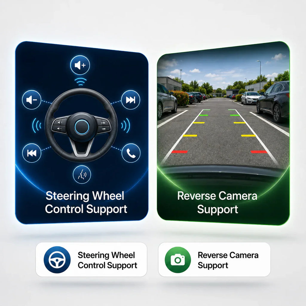 Steering Wheel Control Retention & Reverse Camera Support