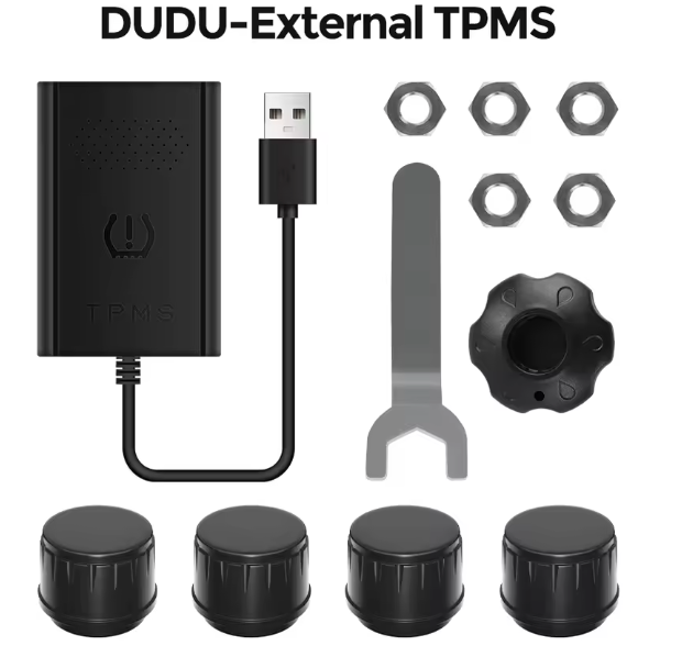 DUDU External TPMS — Tire Pressure Monitor Add-On
