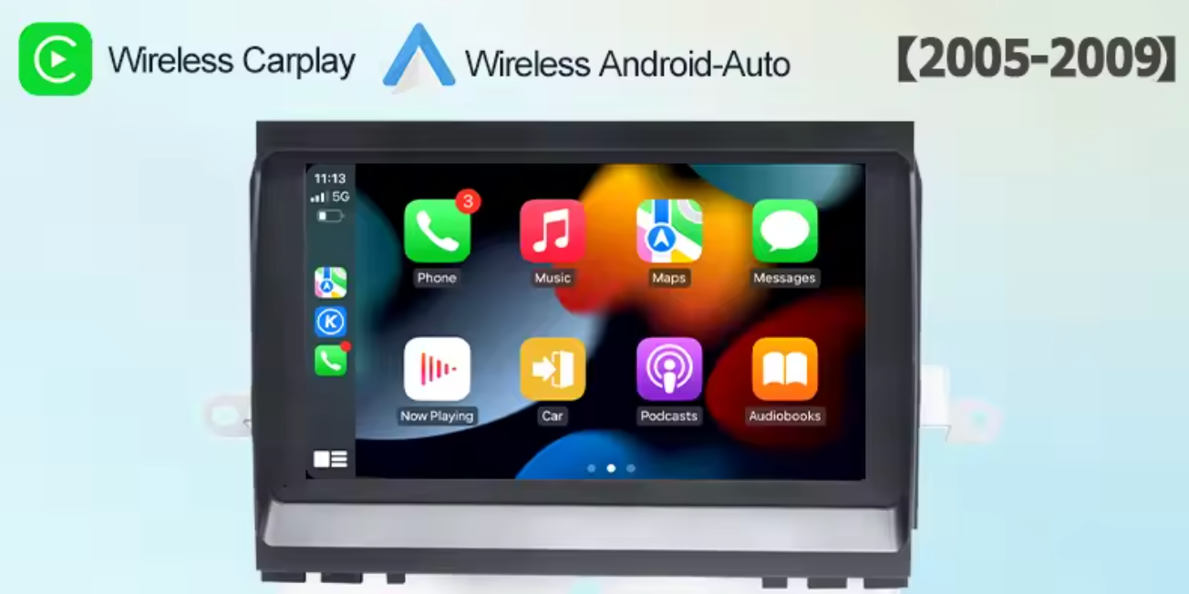 2004–2009 Land Rover Range Rover Sport Wireless CarPlay & Android Auto Upgrade — Plug and Play