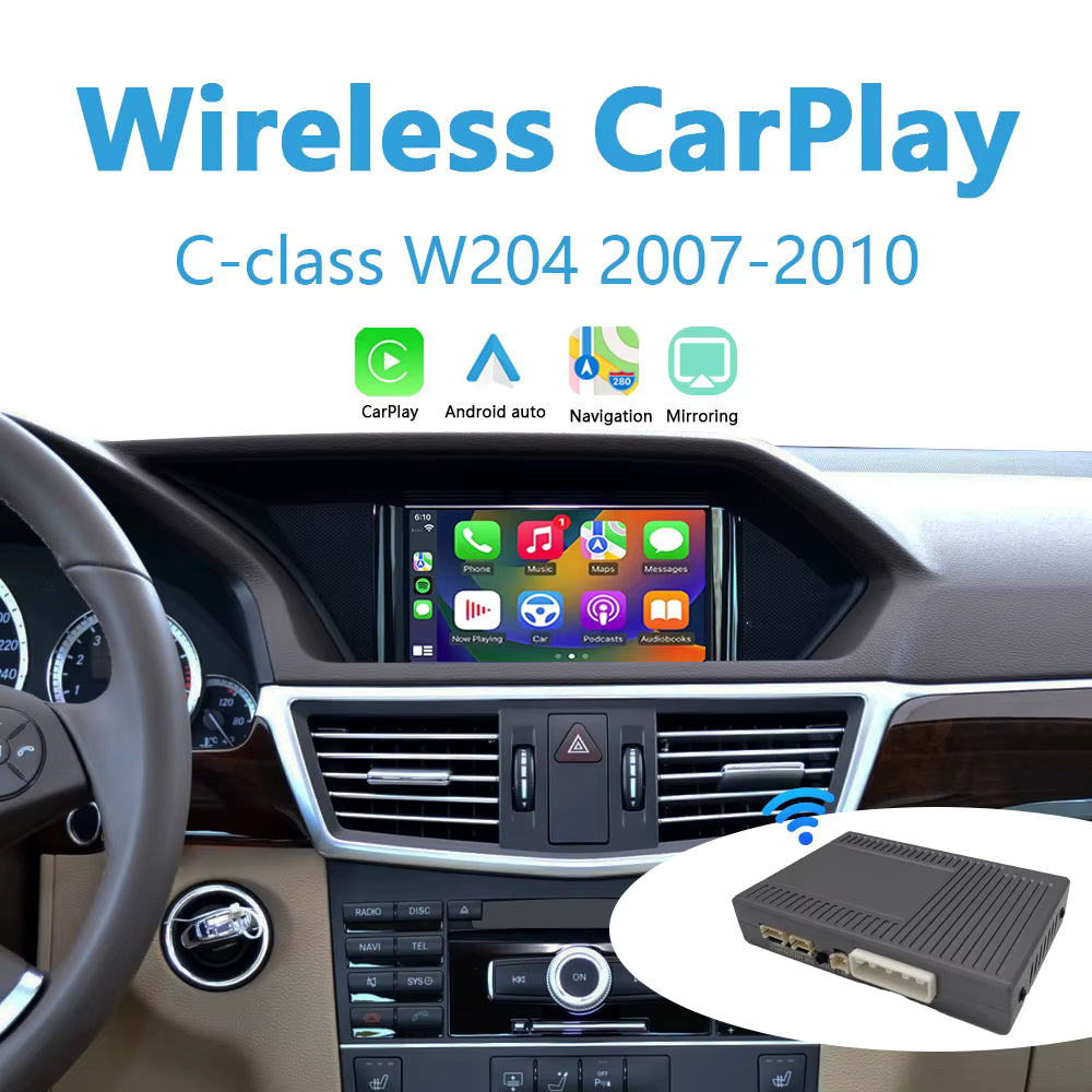 Mercedes-Benz C-Class W204 Apple CarPlay Module | NTG4.5 & NTG5.0 Wireless Retrofit