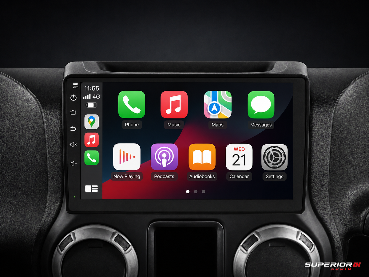 2007–2018 Jeep Wrangler Wireless CarPlay & Android Auto Upgrade — Plug and Play