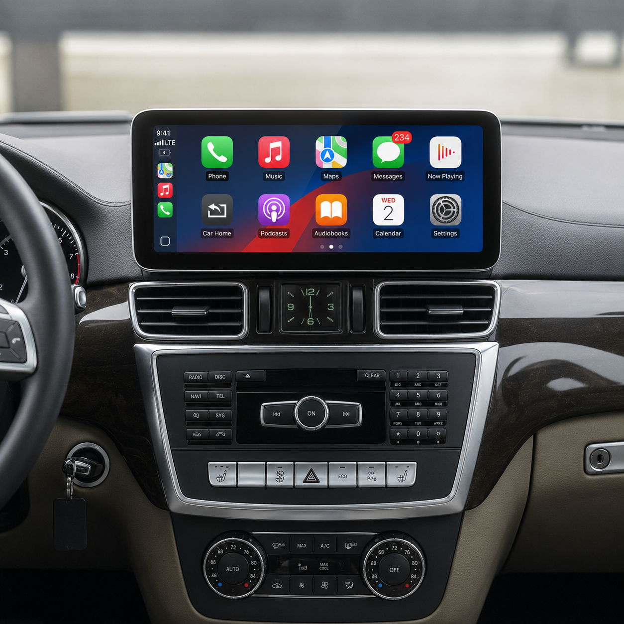 Mercedes-Benz ML-Class / GL-Class — Wireless CarPlay & Android Auto Upgrade (12.3" Screen, NTG4.5)
