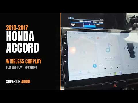 2013–2017 Honda Accord Wireless CarPlay & Android Auto Upgrade — Plug and Play